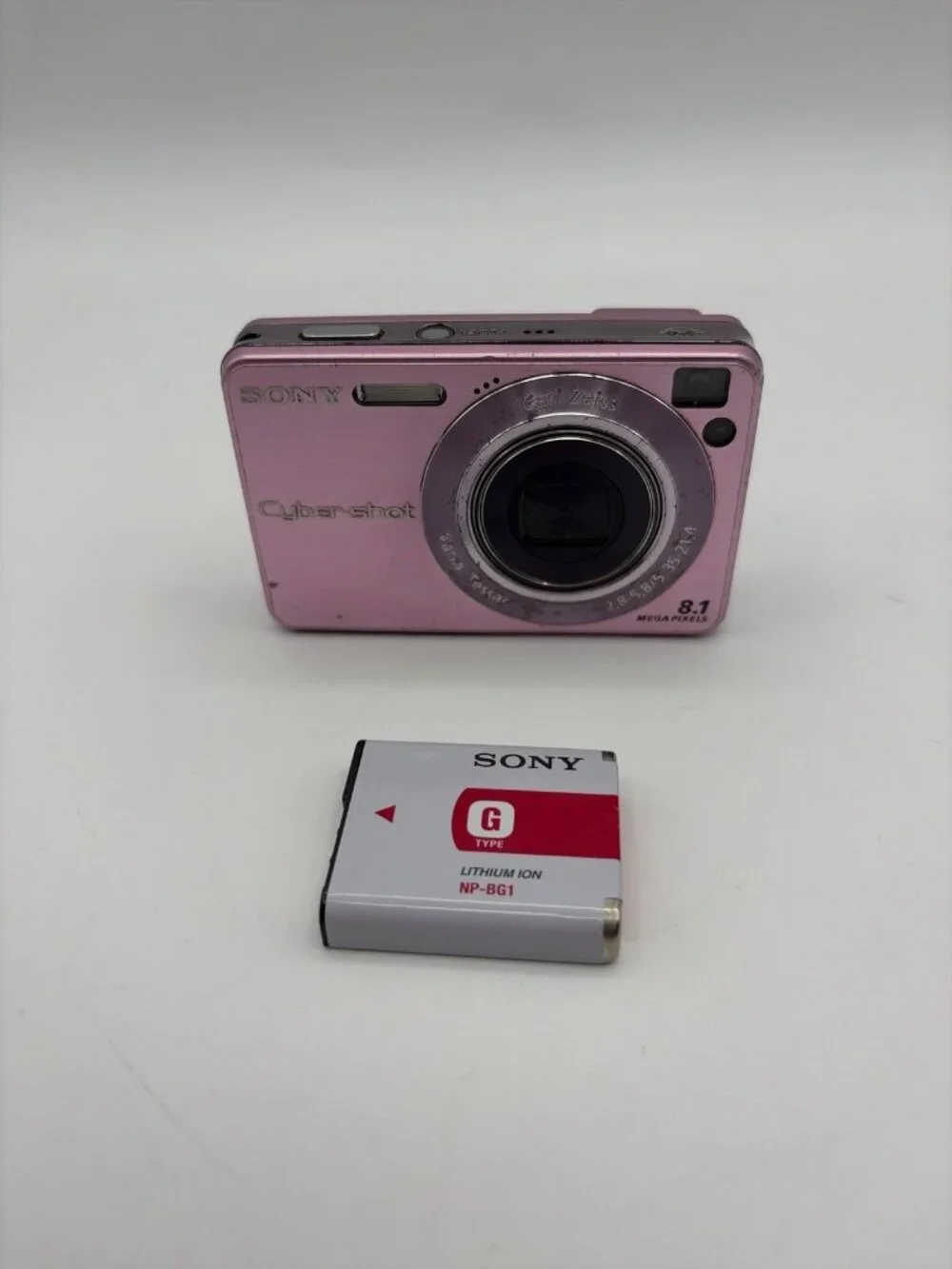 Sony Cyber-shot DSC-W130 8.1MP Digital Camera - Pink Carl Zeiss Tested Working